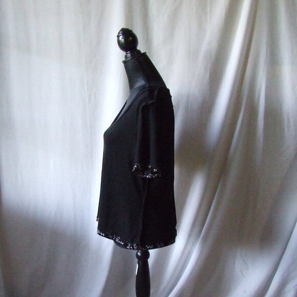 Ronnie Nicole blouse shirt top plus size silver black evening vintage whimsigoth - Picture 8 of 14